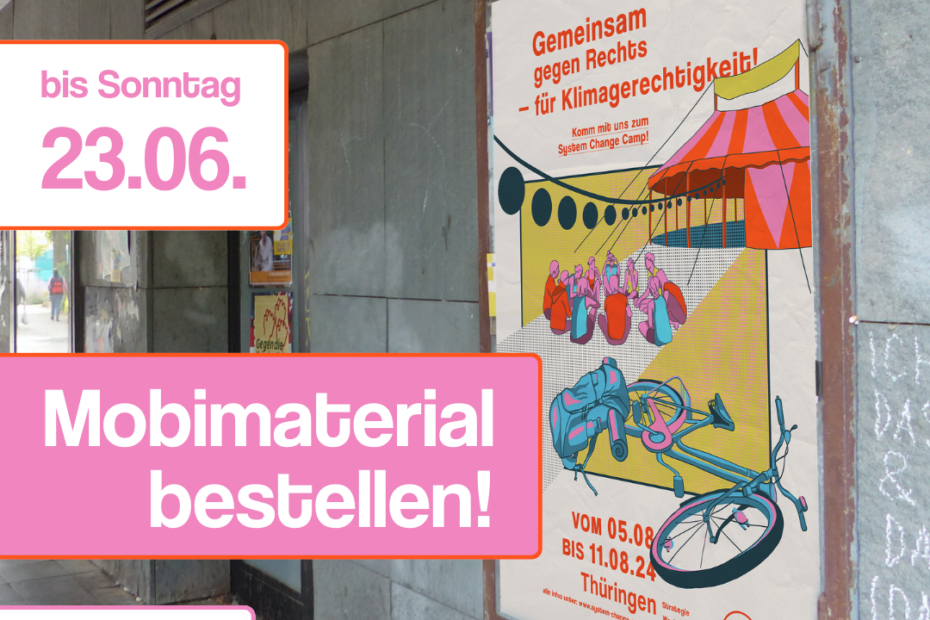 Sharepic mit der Aufschrift "Mobimaterial bestellen, bis Sonntag, 23.06.